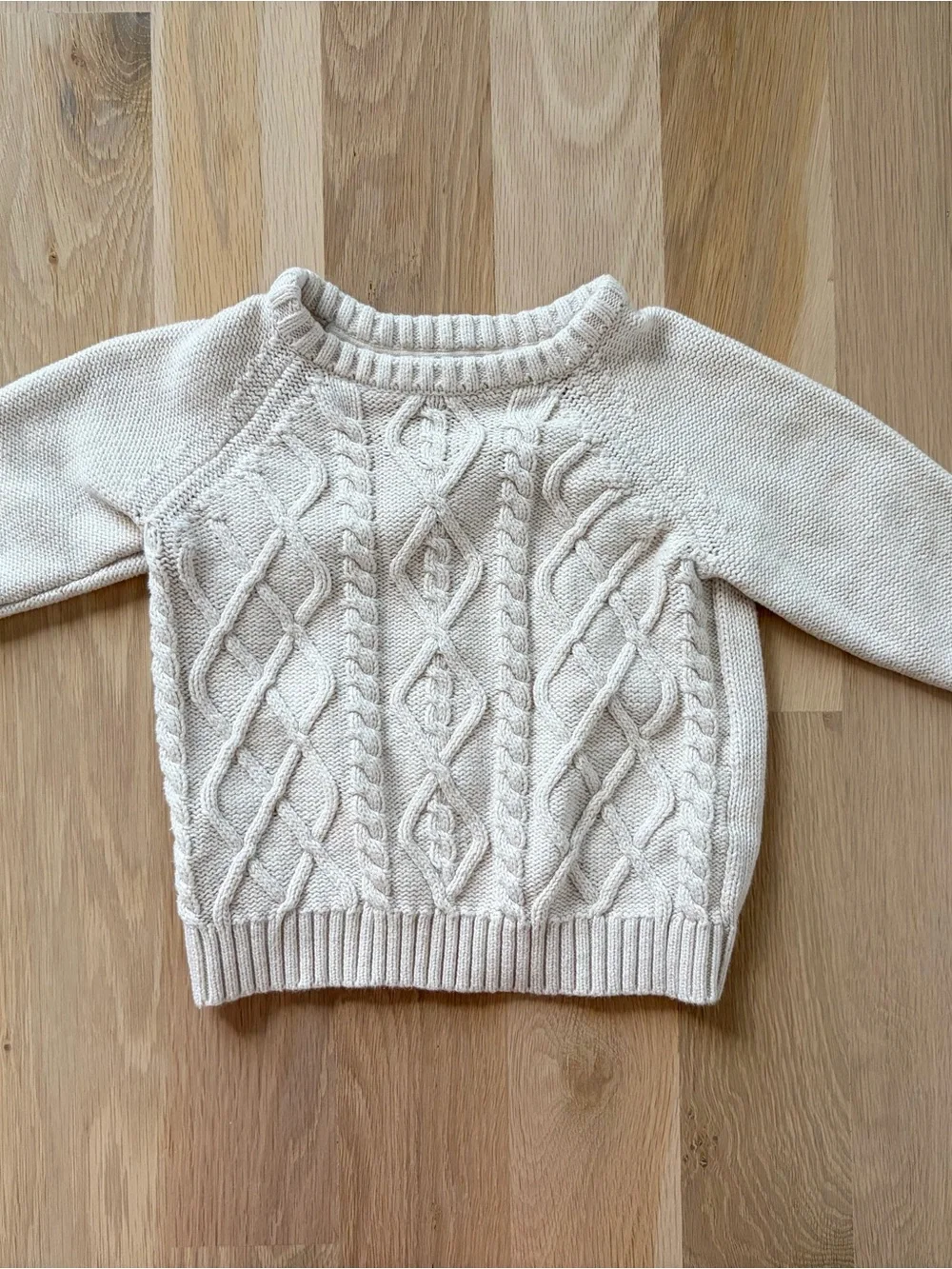 Cream Cable Knit toddler 18-24 month old Sweater